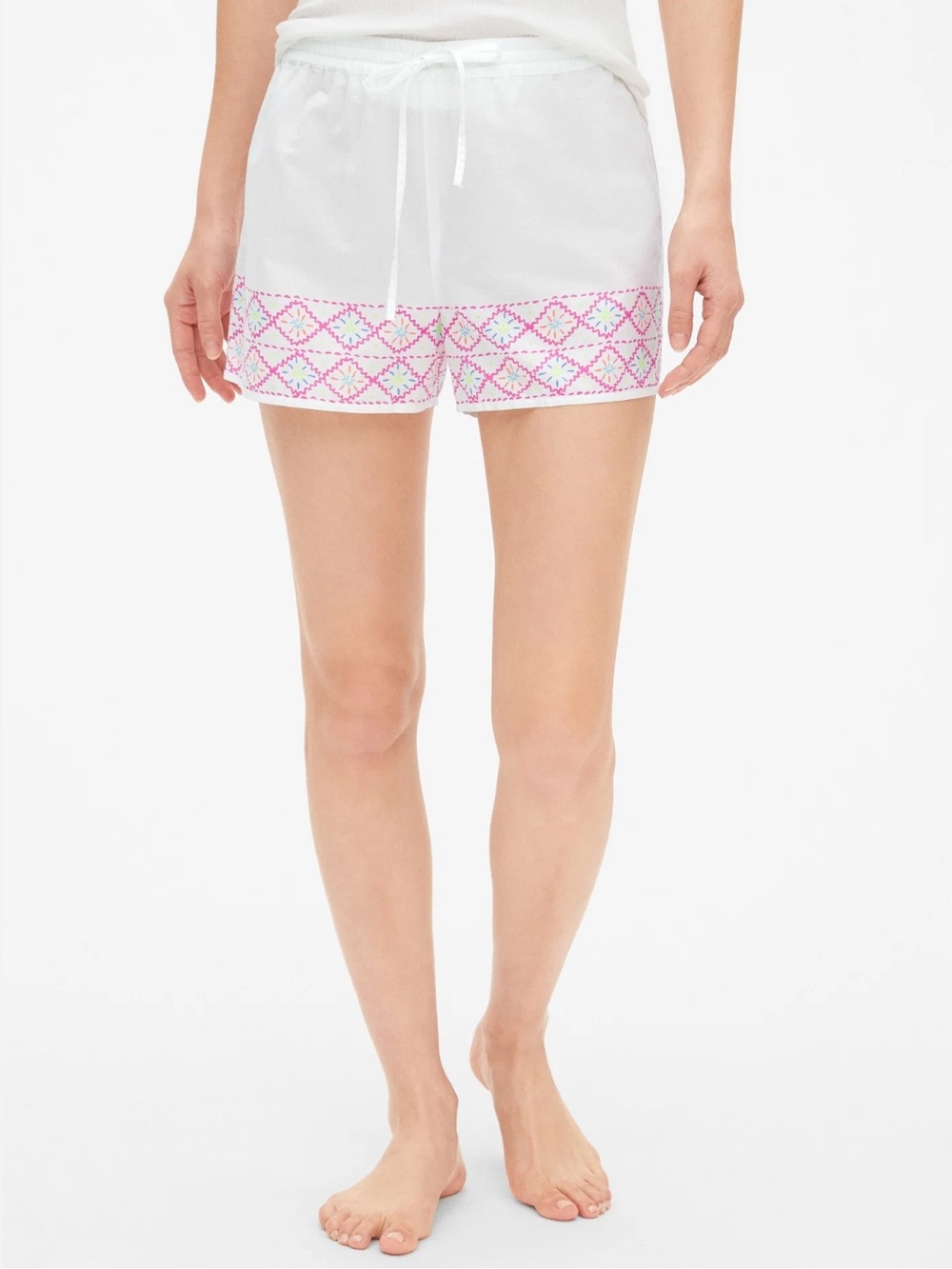 🩷 LOVE/The GAP~ADORABLE+ULTRA COMFORTABLE WHITE SHORTS W/ELASTIC WAIST~XL